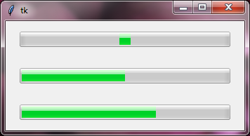 ttk simple horizontal progress bar