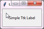 Simple ttk Label