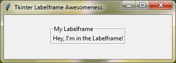 Tkinter Labelframe Tutorial Building Labeled Containers