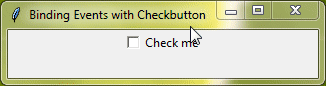 checkbutton with event binding