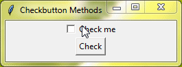 checkbutton using select method