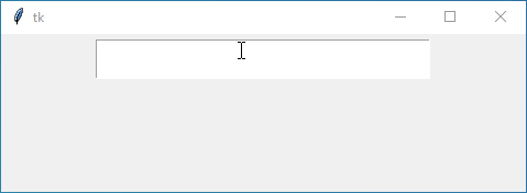 Tkinter entry widget with a customizable cursor border. This example uses 'insertbackground' and 'insertborderwidth' properties to create a yellow, 5-pixel wide cursor border. The entry font is Arial, bold, and size 20.